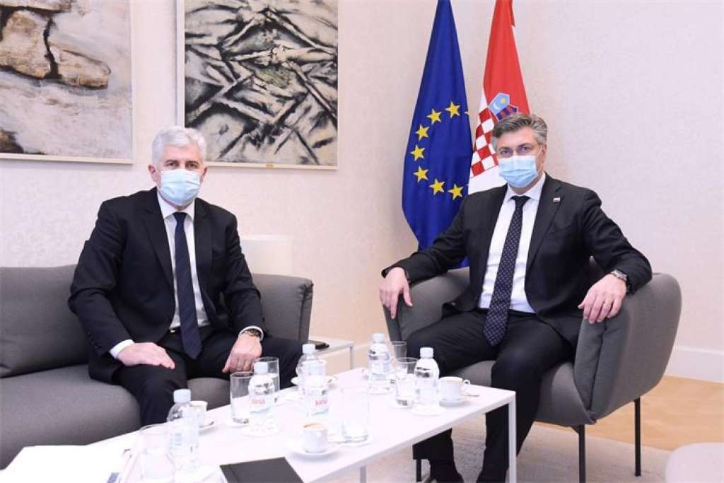 Plenković i Čović zadovoljni što su međunarodni predstavnici uvažili prijedloge Hrvata u BiH