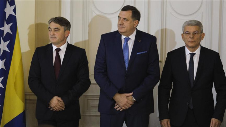 Komšić, Dodik i Džaferović pozvani u Brisel
