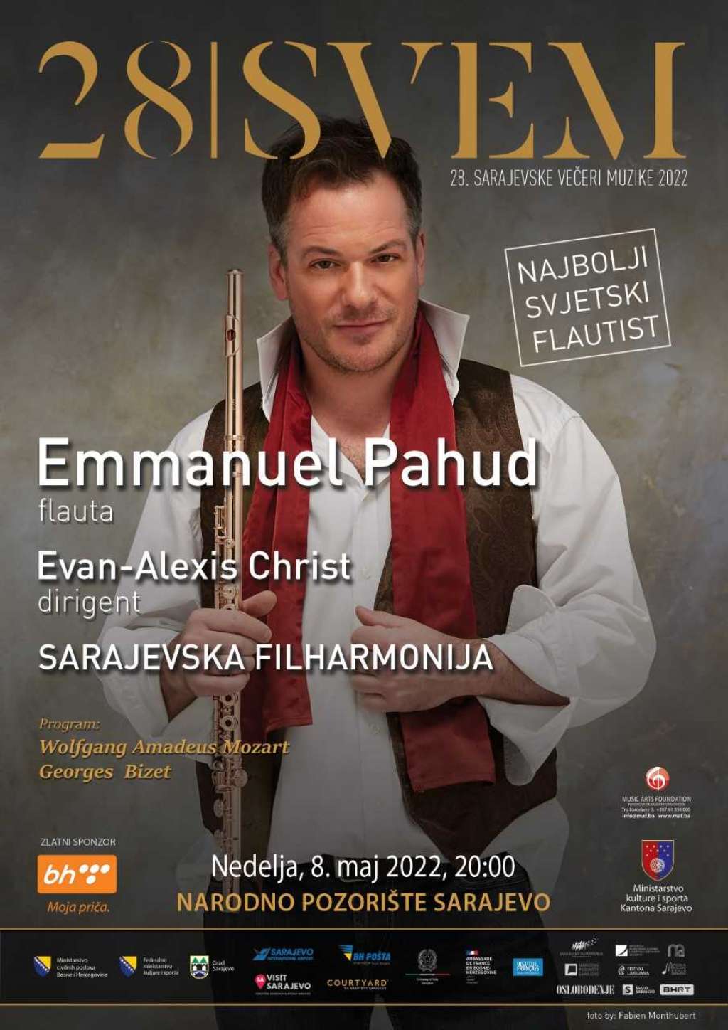 Svjetska zvijezda Emmanuel Pahud otvara 28. izdanja Sarajevskih večeri muzike