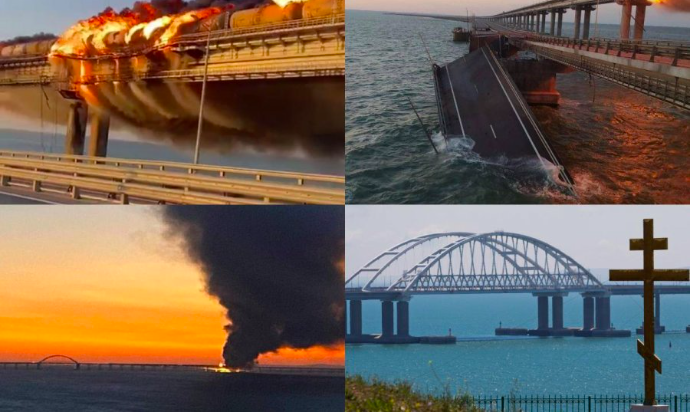 Napad na Krimski most: Rusi promijenili priču - požar je posljedica terorističkog napada, oglašavaju se Moskva i Kijev (VIDEO)
