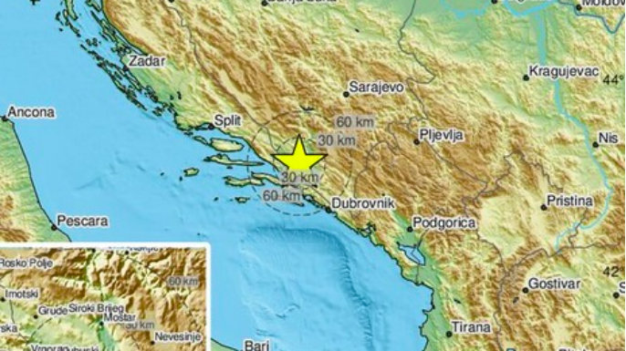 Ponovo zemljotres u Bosni i Hercegovini