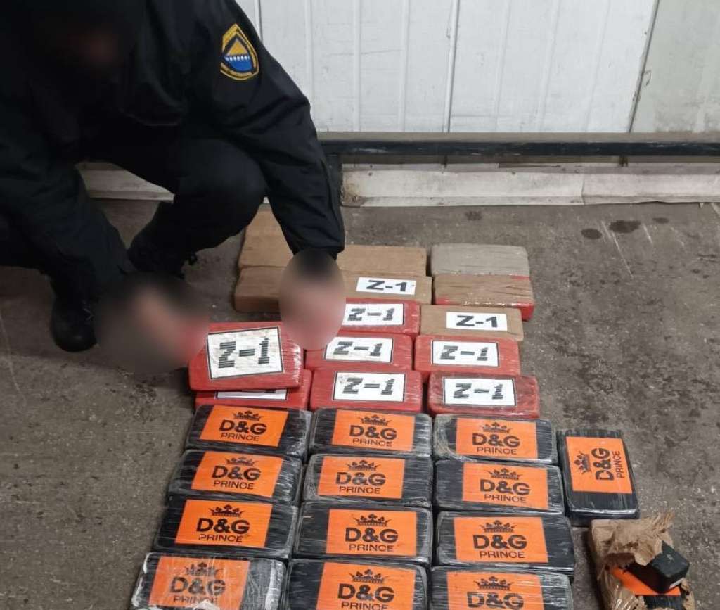 52 kilograma kokaina oduzeto na području Sarajeva