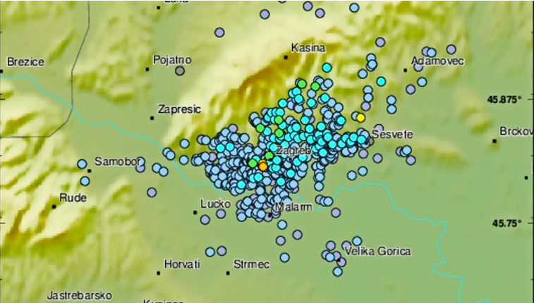 Potres magnitude 2.9 u Zagrebu, ljudi javljaju o jakoj tutnjavi