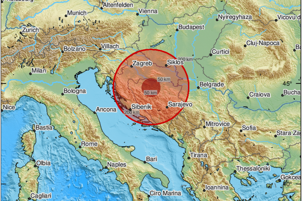 Banja Luku jutros pogodio zemljotres