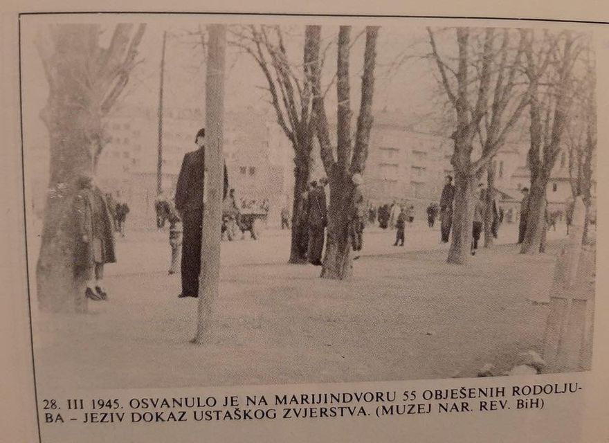 Na današnji dan 1945 godine na Marindvoru obješeno 55 građana Sarajeva
