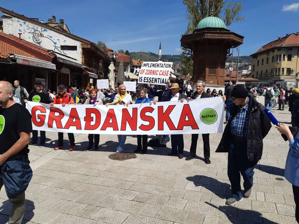 'Restart BiH' organizirao mirno okupljanje i šetnju sarajevskim ulicama