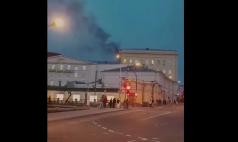 Gori zgrada ruskog ministarstva obrane u Moskvi! (VIDEO)