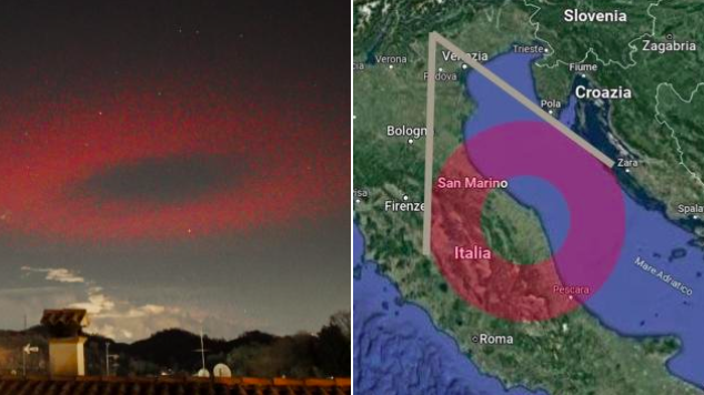 Misteriozni crveni krug od 360 kilometara blještao iznad Jadrana!