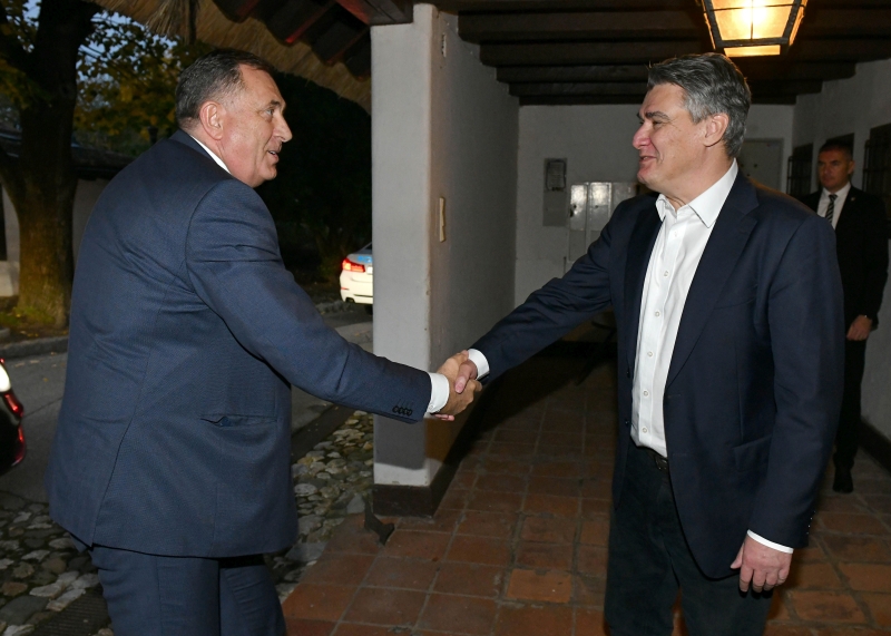 Hrvatski mediji ogorčeni, Dodik je kod Milanovića bio poluilegalno