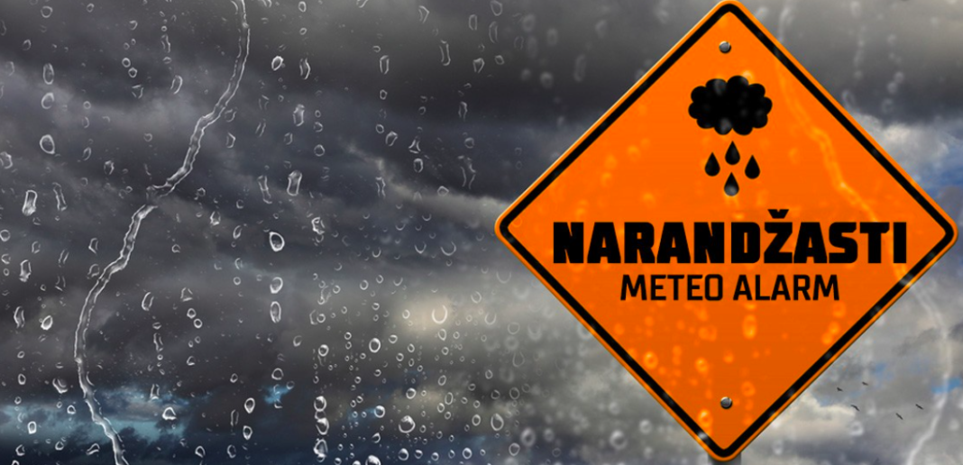 BiH: Narandžasto upozorenje na kišu, grmljavinu i jak vjetar