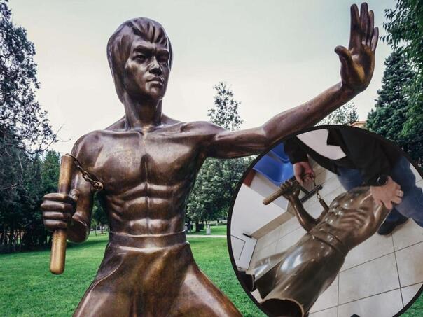 Policija u Mostaru pronašla kip Brucea Leeja