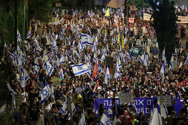 Izraelci su siti Natanjahua: Desetine hiljada protestuju u Jerusalemu