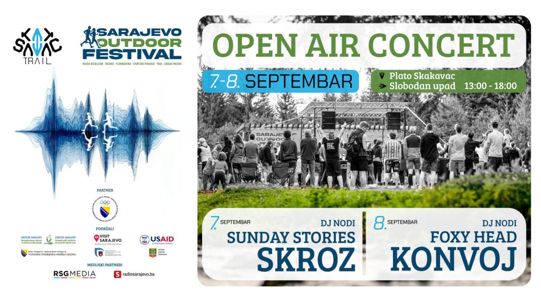 Sarajevo Outdoor Festival 7.-8. septembra na Skakavcu