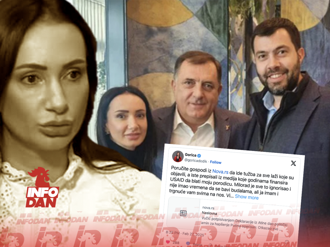 KO JE GORICA DODIK? ĆERKA MILORADA DODIKA KOJA NAZIVA GRAĐANE 