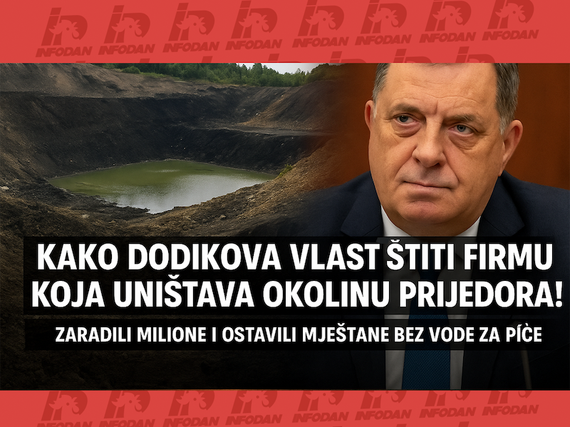 UNIŠTILI PRIRODU, UZELI MILIONE: Kako Dodikova vlast štiti firmu koja je mještane Prijedora ostavila bez pitke vode!