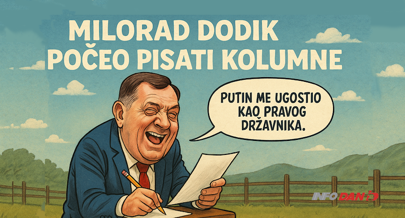 DODIK POSTAO PISAC: Prva kolumna direktno iz zadnje klupe