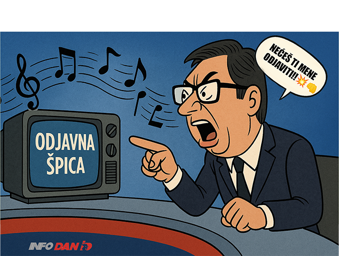 OVAJ SKROZ POLUDIO! Vučić se posvađao s odjavnom špicom!