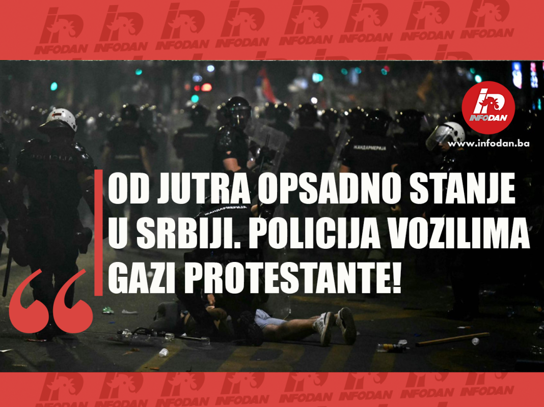 OPSADNO STANJE U SRBIJI: Policija vozilima juriša na građane – uhićenja, nasilje i blokade širom zemlje!