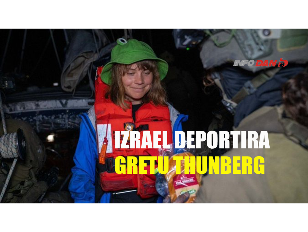 IZRAEL DEPORTIRA GRETU THUNBERG: Aktivistkinja uhapšena na humanitarnom brodu koji je pokušao doći do Gaze