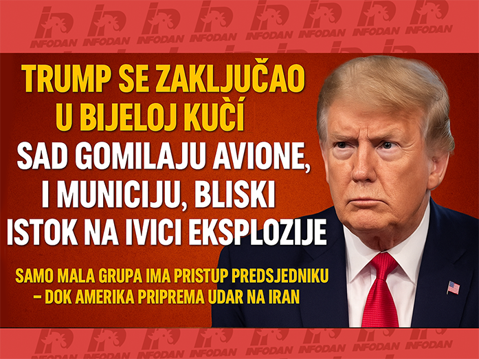 TRUMP SE ZAKLJUČAO U BIJELOJ KUĆI! SAD gomilaju avione i municiju, Bliski istok na ivici eksplozije!