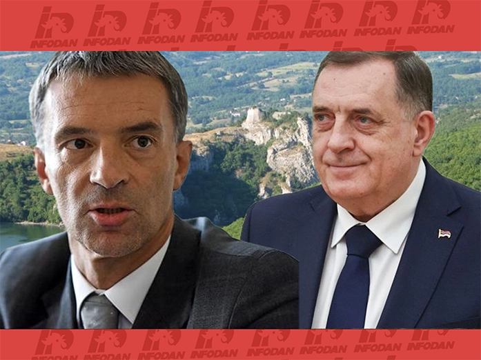 Milorad Dodik s direktorom Viadukta na sastanku