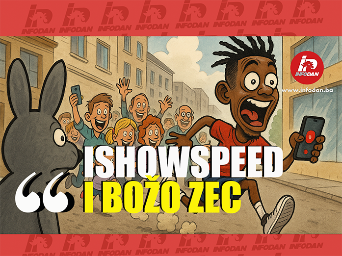 IShowSpeed u Sarajevu, ilustracija sa Božom Zecom i publikom