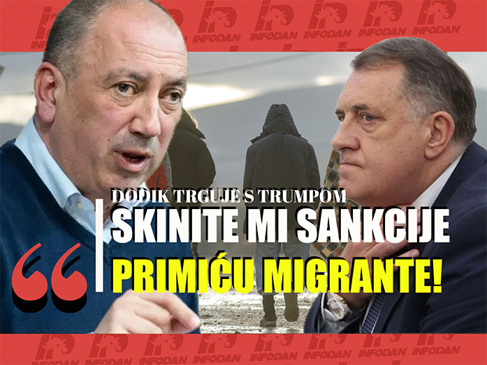 Crnadak tvrdi: Dodik nudi RS za smještaj opasnih migranata iz Južne Amerike – u zamjenu za ukidanje sankcija!
