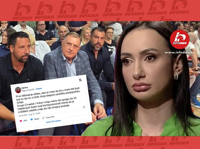 Gorica Dodik brani oca nakon fijaska u Areni