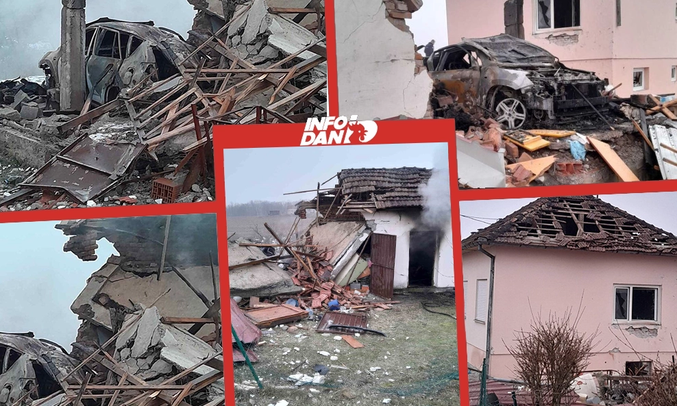 Snažna eksplozija u Derventi: Garaža sravnjena sa zemljom