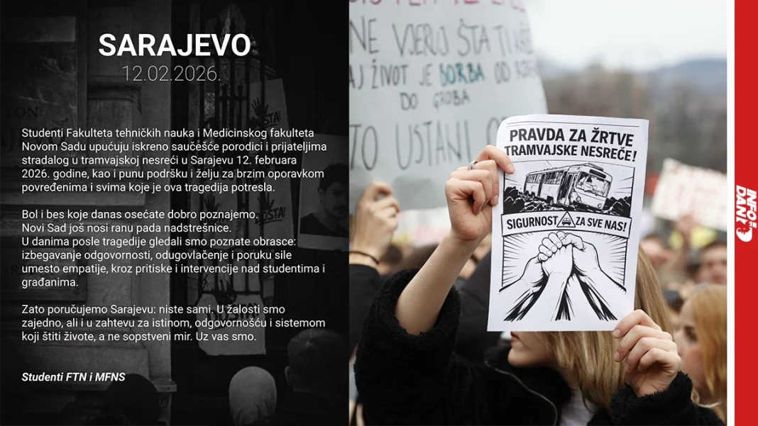 Studenti Novog Sada i Novog Pazara uz Sarajevo