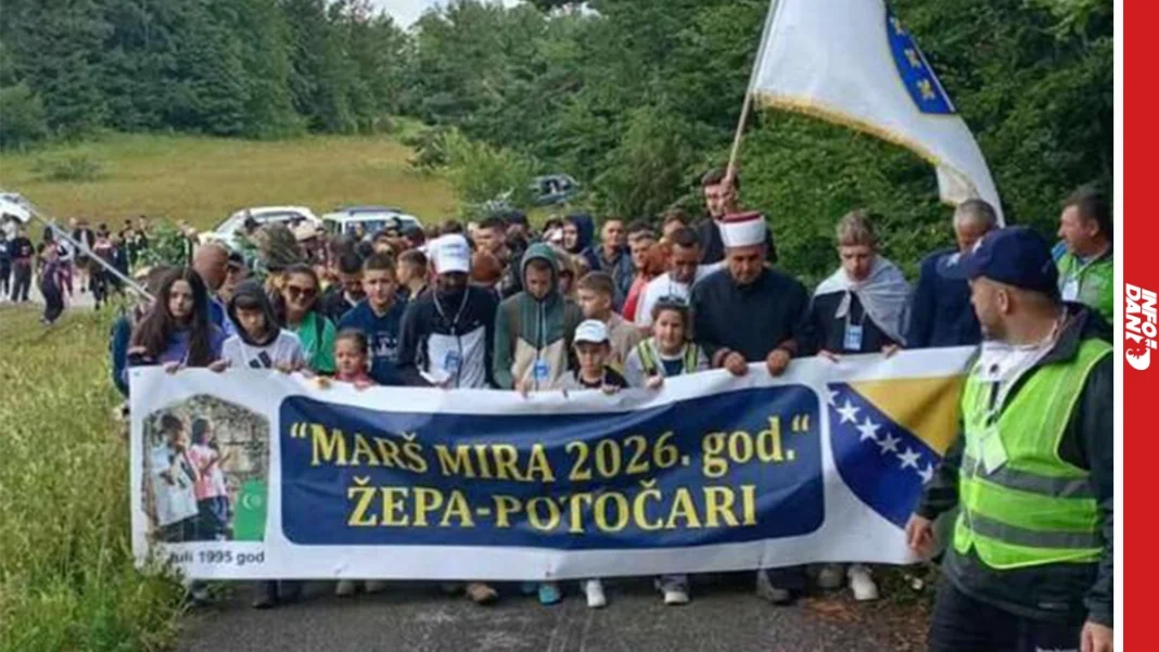 Oko 250 učesnika krenulo iz Žepe ka Potočarima: Među njima i desetogodišnji dječak iz Sarajeva